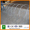 Cross blade razor wire guard